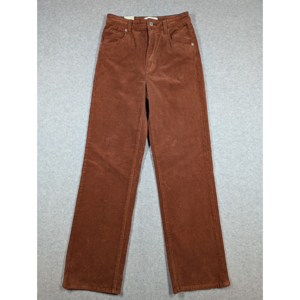 Rollas‎ Women Pants Size 26 NWT High Rise Straight Corduroy Festival Hippie